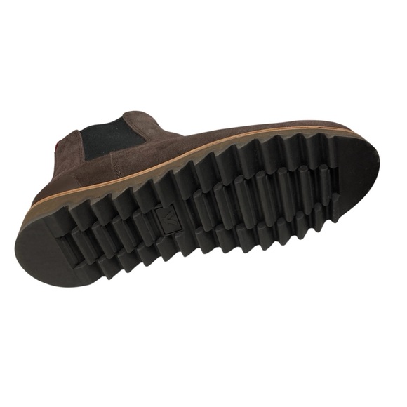 Territory Yellowstone 10 Wide Water Resistant Chelsea Boot Brown Suede - Picture 7 of 13